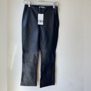 Black leather pants